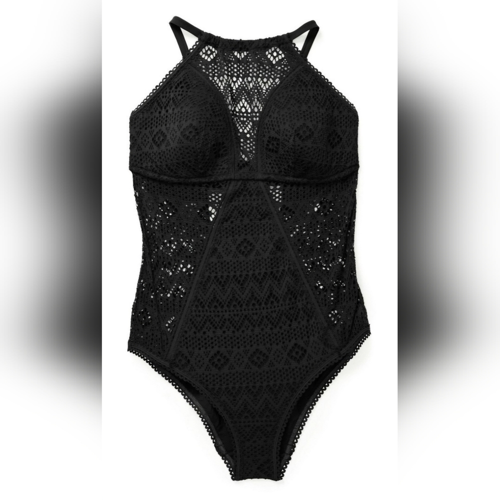 Adore Me Womens Margaret One Piece Swinsuit 3X Jet Black